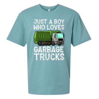 Funny Garbage Truck Design For Boy Trash Truck Sueded Cloud Jersey T-Shirt