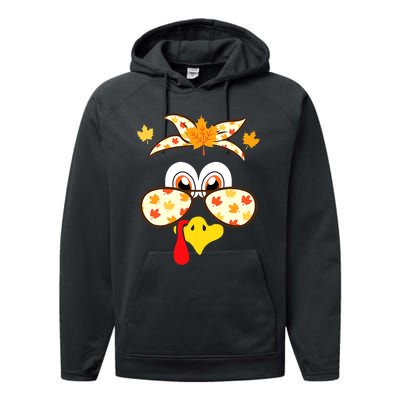 Funny Gobble Turkey Thanksgiving Face Costume Boys Girls Kid Performance Fleece Hoodie