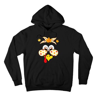 Funny Gobble Turkey Thanksgiving Face Costume Boys Girls Kid Hoodie