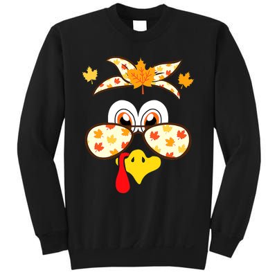 Funny Gobble Turkey Thanksgiving Face Costume Boys Girls Kid Sweatshirt