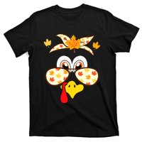 Funny Gobble Turkey Thanksgiving Face Costume Boys Girls Kid T-Shirt