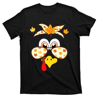 Funny Gobble Turkey Thanksgiving Face Costume Boys Girls Kid T-Shirt