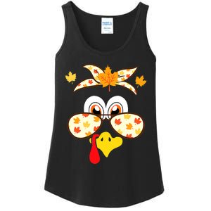 Funny Gobble Turkey Thanksgiving Face Costume Boys Girls Kid Ladies Essential Tank