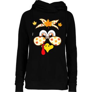 Funny Gobble Turkey Thanksgiving Face Costume Boys Girls Kid Womens Funnel Neck Pullover Hood