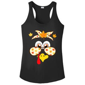 Funny Gobble Turkey Thanksgiving Face Costume Boys Girls Kid Ladies PosiCharge Competitor Racerback Tank