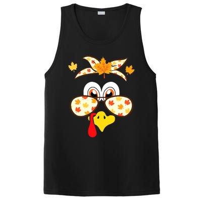 Funny Gobble Turkey Thanksgiving Face Costume Boys Girls Kid PosiCharge Competitor Tank