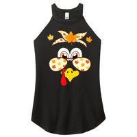 Funny Gobble Turkey Thanksgiving Face Costume Boys Girls Kid Women's Perfect Tri Rocker Tank