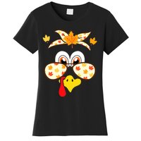 Funny Gobble Turkey Thanksgiving Face Costume Boys Girls Kid Women's T-Shirt