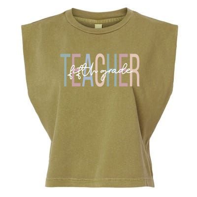 Fifth Grade Teacher Boho 5Th Grade Teacher Gift Garment-Dyed Women's Muscle Tee