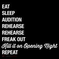 Funny Gift Theater Geek Gift Musical Life Eat Sleep Theatre Gift T-Shirt