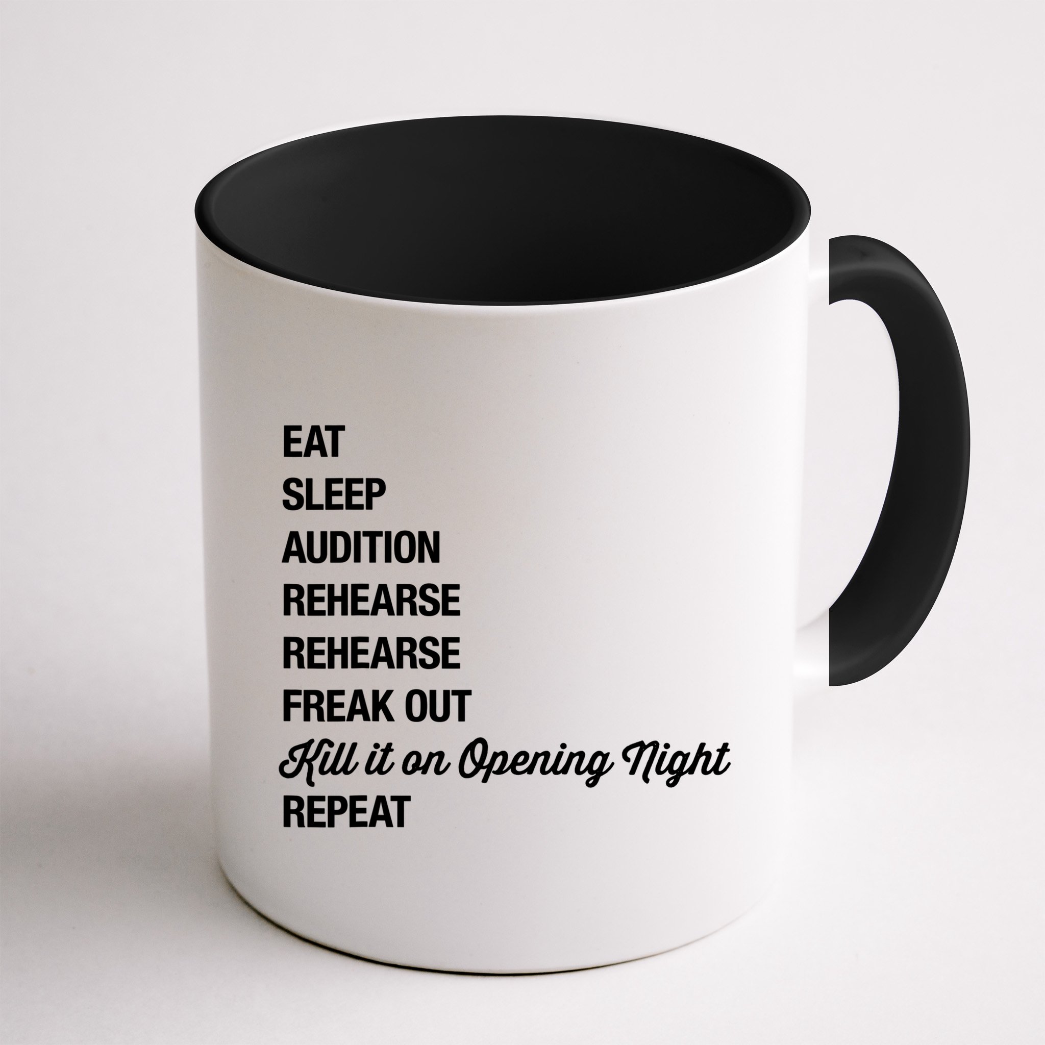Funny Gift Theater Geek Gift Musical Life Eat Sleep Theatre Gift Mug