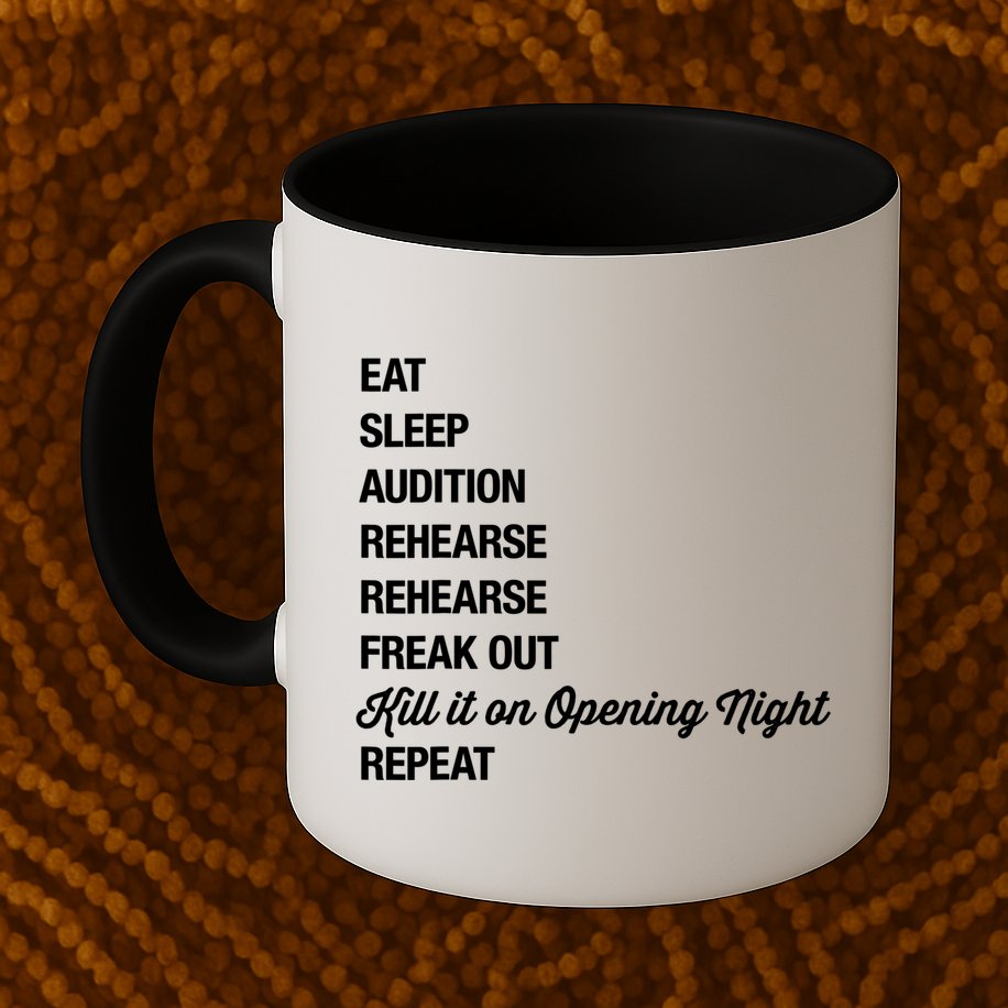 Funny Gift Theater Geek Gift Musical Life Eat Sleep Theatre Gift Mug
