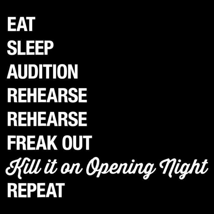 Funny Gift Theater Geek Gift Musical Life Eat Sleep Theatre Gift 16 in Basic Backpack