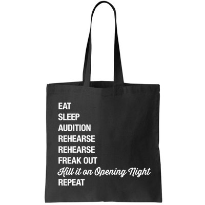 Funny Gift Theater Geek Gift Musical Life Eat Sleep Theatre Gift Bag