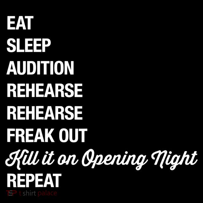 Funny Gift Theater Geek Gift Musical Life Eat Sleep Theatre Gift Premium T-Shirt