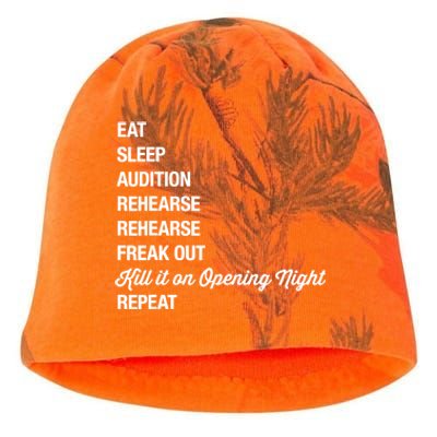 Funny Gift Theater Geek Gift Musical Life Eat Sleep Theatre Gift Kati - Camo Knit Beanie