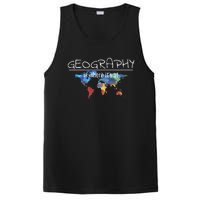 Funny Geography Teacher Earth Day Design Is Where Its At PosiCharge Competitor Tank