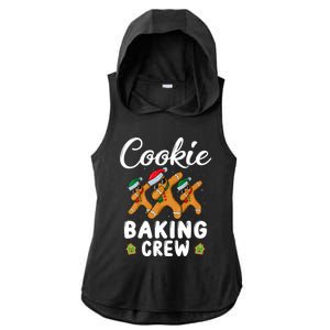 Funny Gingerbread Team Cookie Baking Crew Christmas Family Gift Ladies PosiCharge Tri-Blend Wicking Draft Hoodie Tank