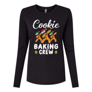 Funny Gingerbread Team Cookie Baking Crew Christmas Family Gift Womens Cotton Relaxed Long Sleeve T-Shirt