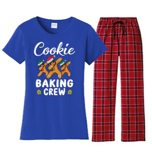 Funny Gingerbread Team Cookie Baking Crew Christmas Family Gift Women's Flannel Pajama Set