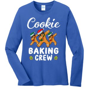 Funny Gingerbread Team Cookie Baking Crew Christmas Family Gift Ladies Long Sleeve Shirt