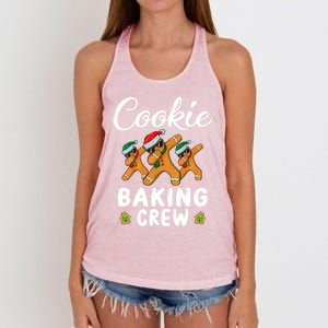 Funny Gingerbread Team Cookie Baking Crew Christmas Family Gift Women's Knotted Racerback Tank