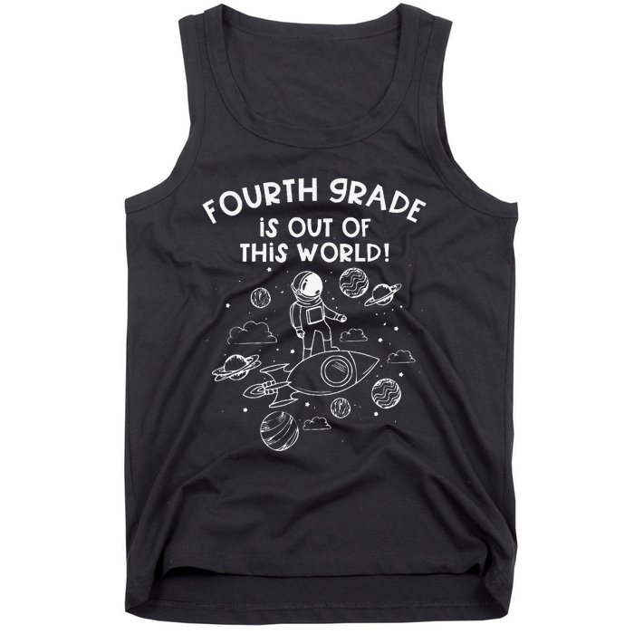 Fourth Grade Teacher First Day Of School Team Space Galaxy Tank Top