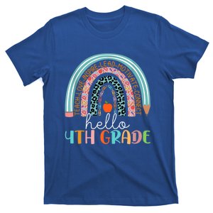 Fourth Grade Team Hello 4Th Grade Rainbow Teacher Gift T-Shirt