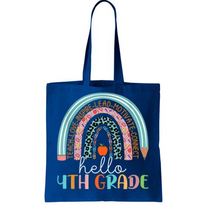 Fourth Grade Team Hello 4Th Grade Rainbow Teacher Gift Tote Bag