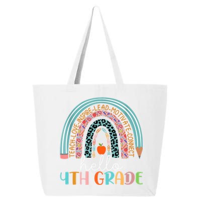 Fourth Grade Team Hello 4Th Grade Rainbow Teacher Gift 25L Jumbo Tote