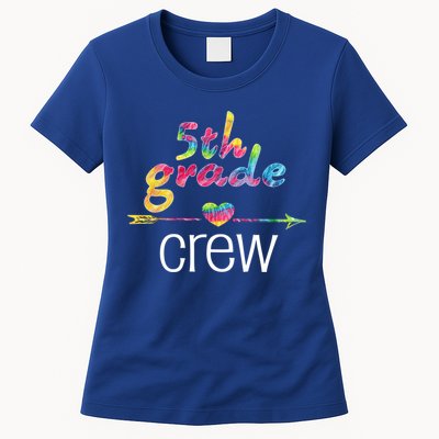 Fifth Grade Teacher Student Tye Dye 5Th Grade Crew School Funny Gift Womens T-Shirt
