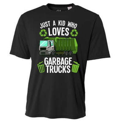 Funny Garbage Truck Art Trash Truck Cooling Performance Crew T-Shirt