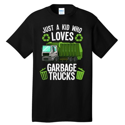 Funny Garbage Truck Art Trash Truck Tall T-Shirt