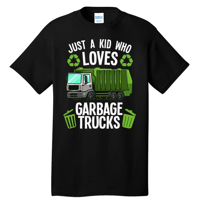 Funny Garbage Truck Art Trash Truck Tall T-Shirt