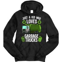 Funny Garbage Truck Art Trash Truck Tie Dye Hoodie