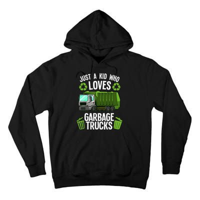 Funny Garbage Truck Art Trash Truck Tall Hoodie