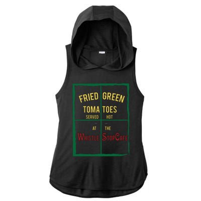 Fried Green Tomatoes Ladies PosiCharge Tri-Blend Wicking Draft Hoodie Tank