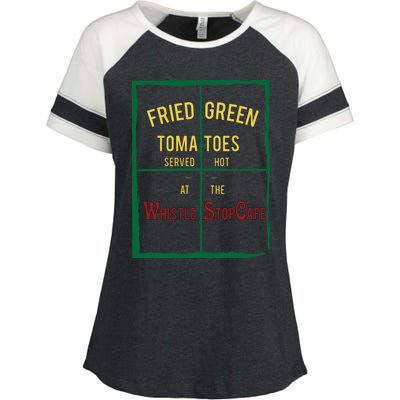 Fried Green Tomatoes Enza Ladies Jersey Colorblock Tee