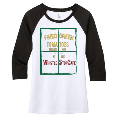 Fried Green Tomatoes Women's Tri-Blend 3/4-Sleeve Raglan Shirt