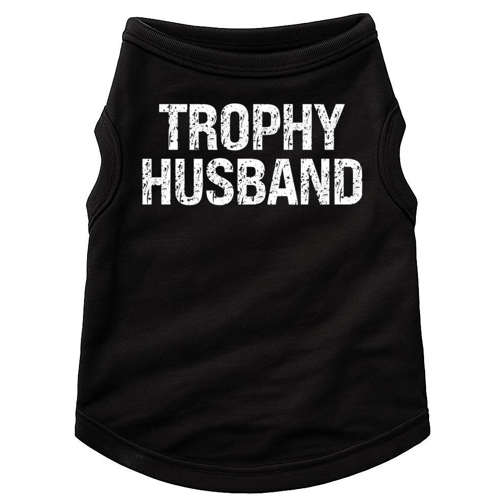 Funny Gift Trophy Husband Awesome Distressed Design Hubby Dad  Doggie Tank