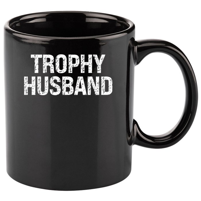 Funny Gift Trophy Husband Awesome Distressed Design Hubby Dad  11oz C Handle Ceramic Mug