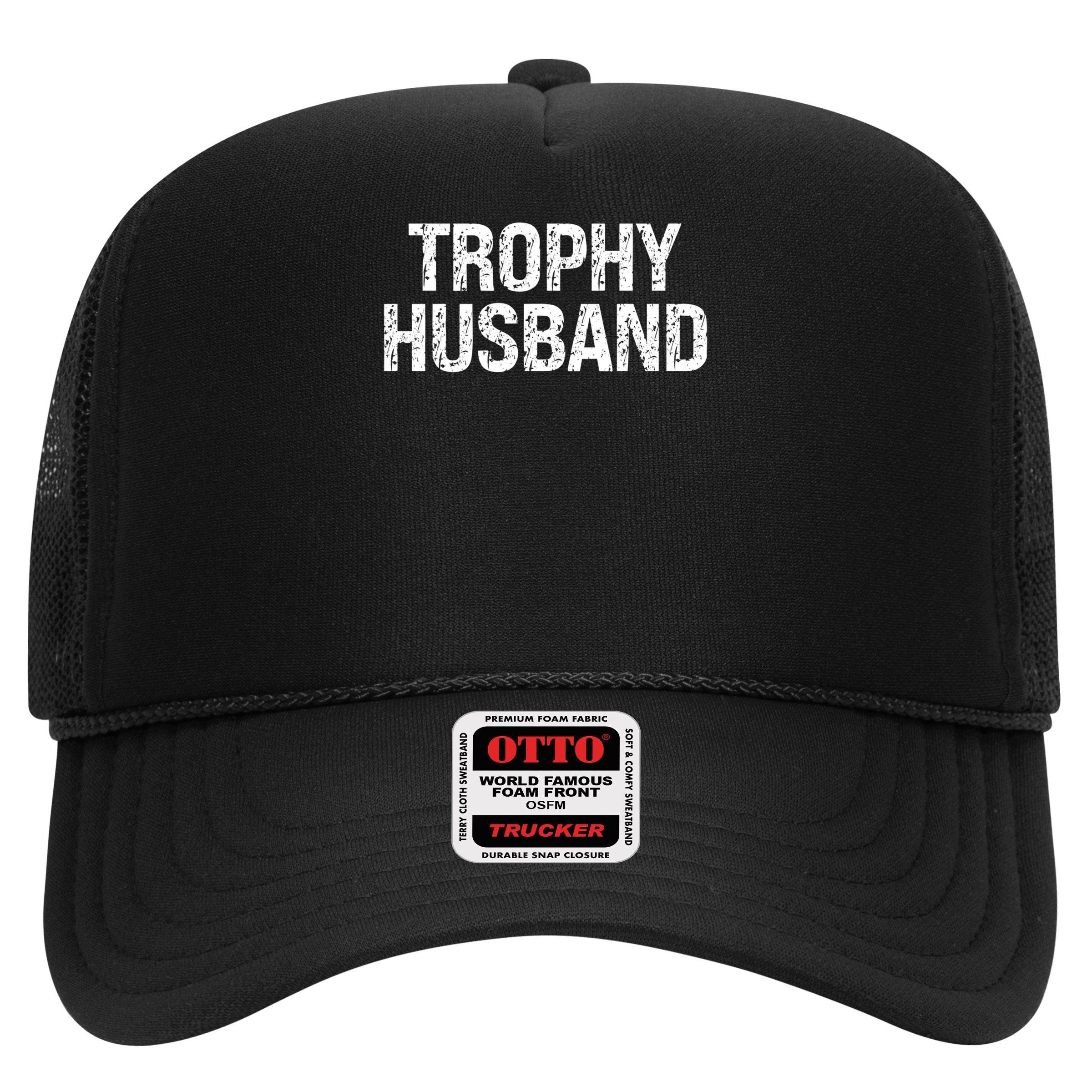Funny Gift Trophy Husband Awesome Distressed Design Hubby Dad  Hat