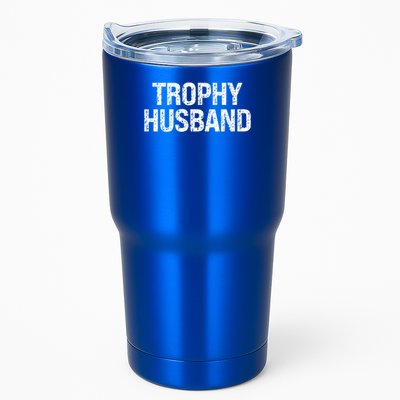 Funny Gift Trophy Husband Awesome Distressed Design Hubby Dad  Tumbler