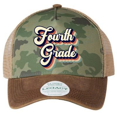 Fourth Grade Teacher Retro Vintage Legacy Tie Dye Trucker Hat