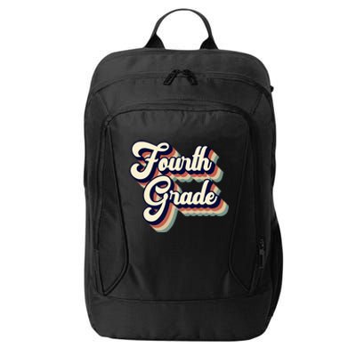 Fourth Grade Teacher Retro Vintage City Backpack