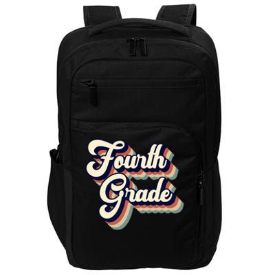 Fourth Grade Teacher Retro Vintage Impact Tech Backpack