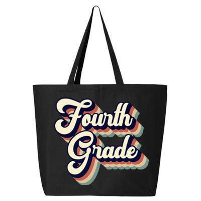 Fourth Grade Teacher Retro Vintage 25L Jumbo Tote