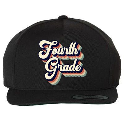 Fourth Grade Teacher Retro Vintage Wool Snapback Cap