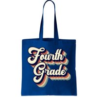 Fourth Grade Teacher Retro Vintage Tote Bag