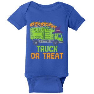 Funny Garbage Truck Pumpkins Baby Halloween Baby Bodysuit